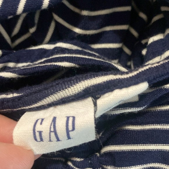 GAP Blue and White Striped Midi Dress - Picture 9 of 10